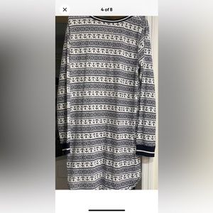 Tommy Hilfiger Navy and White Anchor Dress